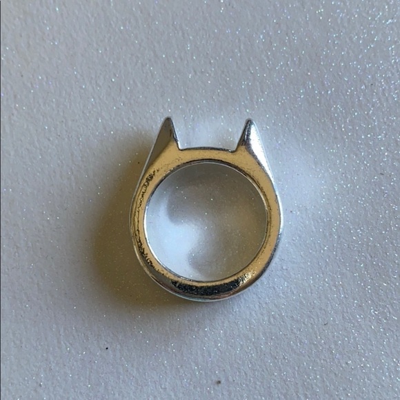 Cat Ring Silver Size Large - Picture 1 of 4